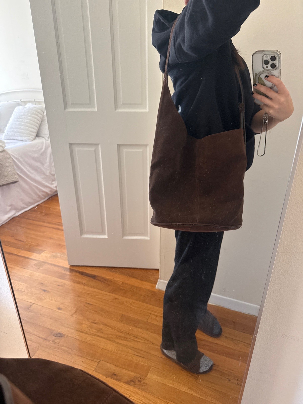 Zara Brown Faux Leather Shoulder Bag - photo 3