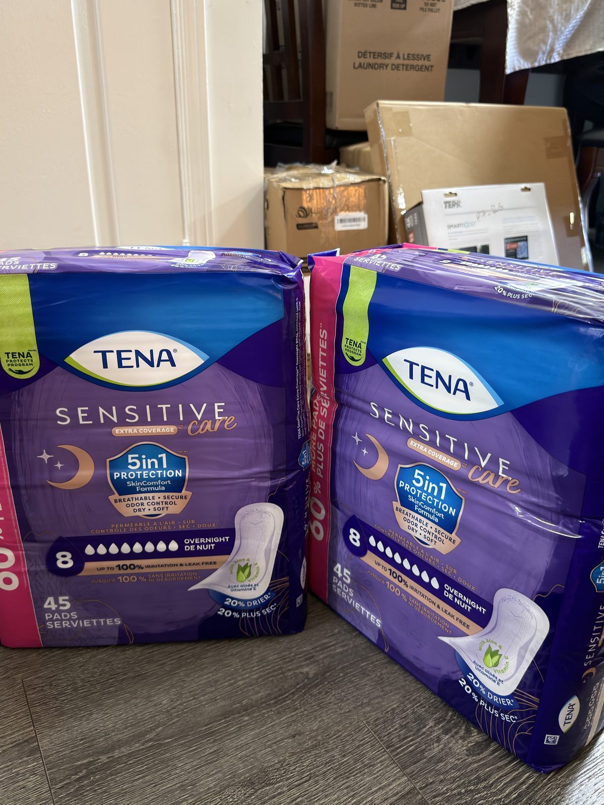 Tena sensitive Extra Coverage Care Pads (2x45) pads