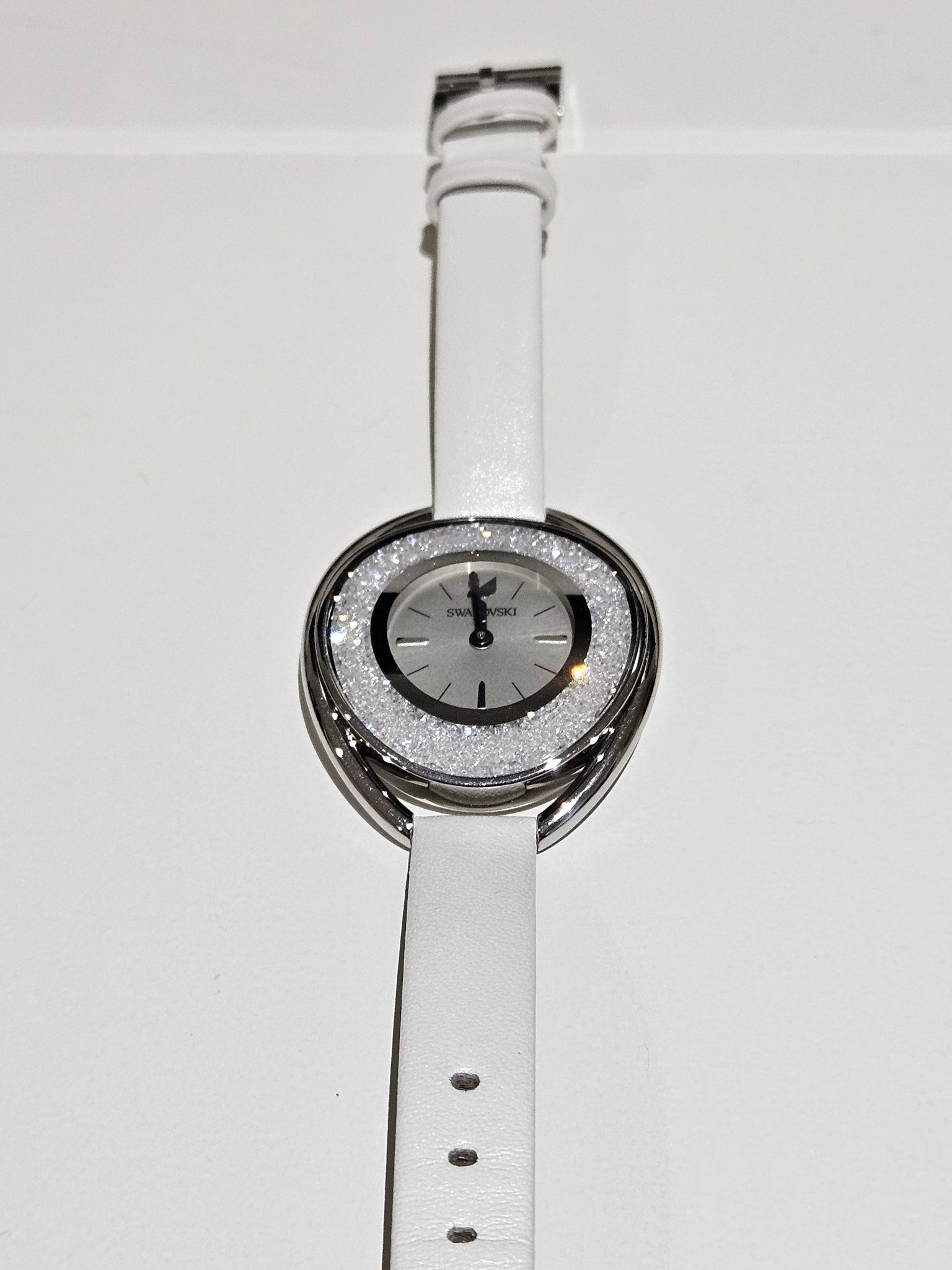 Swarovski Crystalline Oval White Ladies Watch