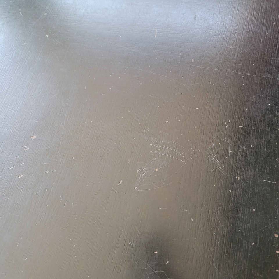 Vintage used black coffee table great for mancave - photo 3