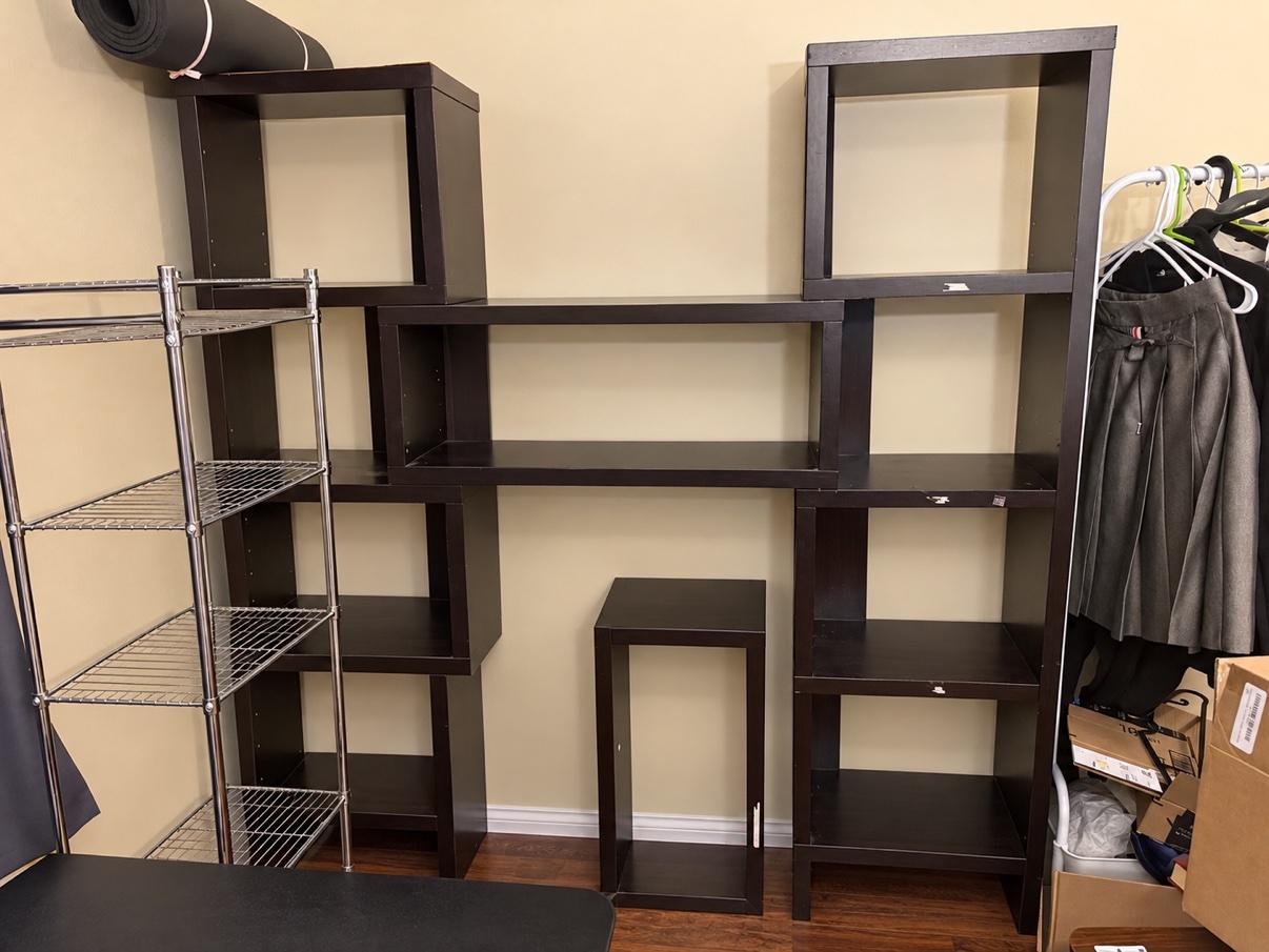 Modular Cube Bookshelf Unit — Dark Brown — $25