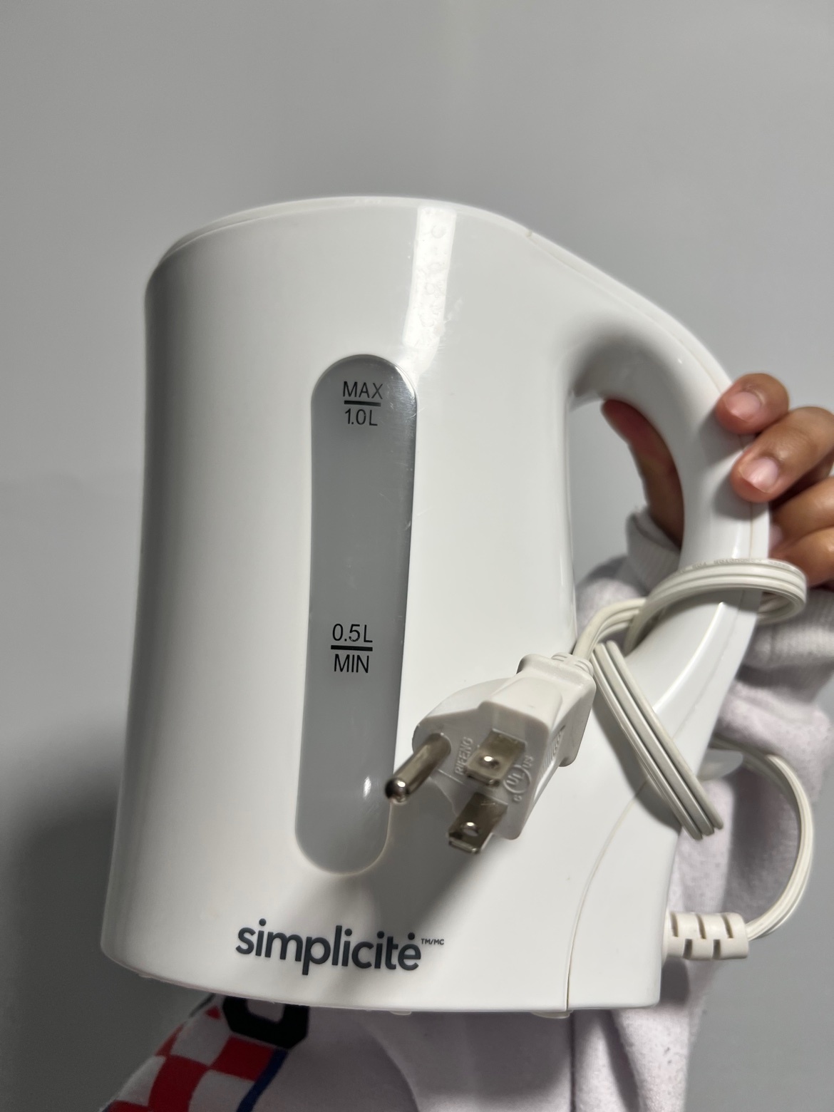 Simplicité White Electric Kettle — 1.0L - photo 3