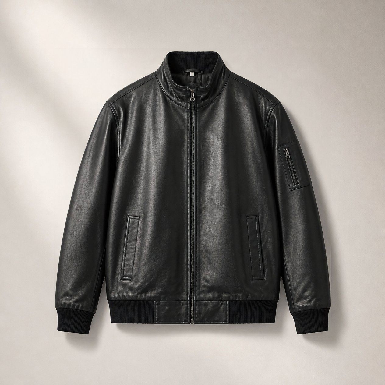 JKT-008 — Men's Clark leather bomber jacket — brand new size XXL - photo 5