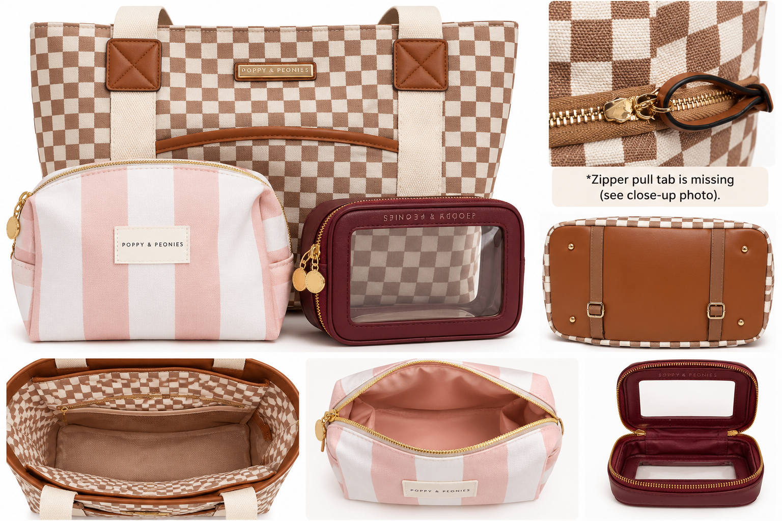 Poppy & Peonies Voyager Large Travel Bag + 2 Cosmetic Bags