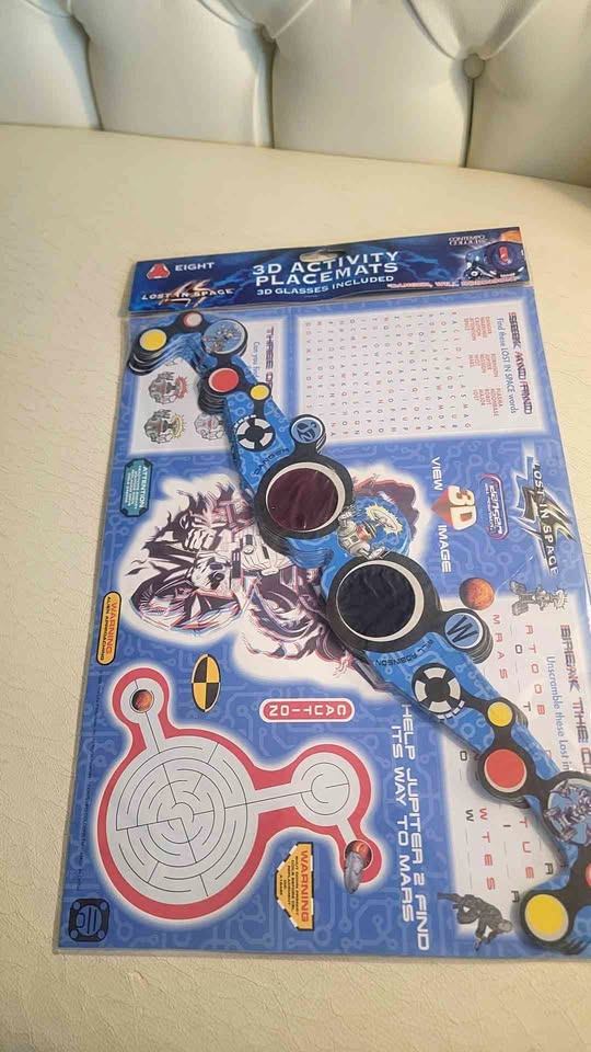 activity sheet is official merchandise from the 1998 Lost in