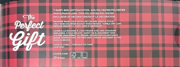 Gift for Him - Brand New Chaps Men’s 2-Piece Pajama Sleep Set - photo 3