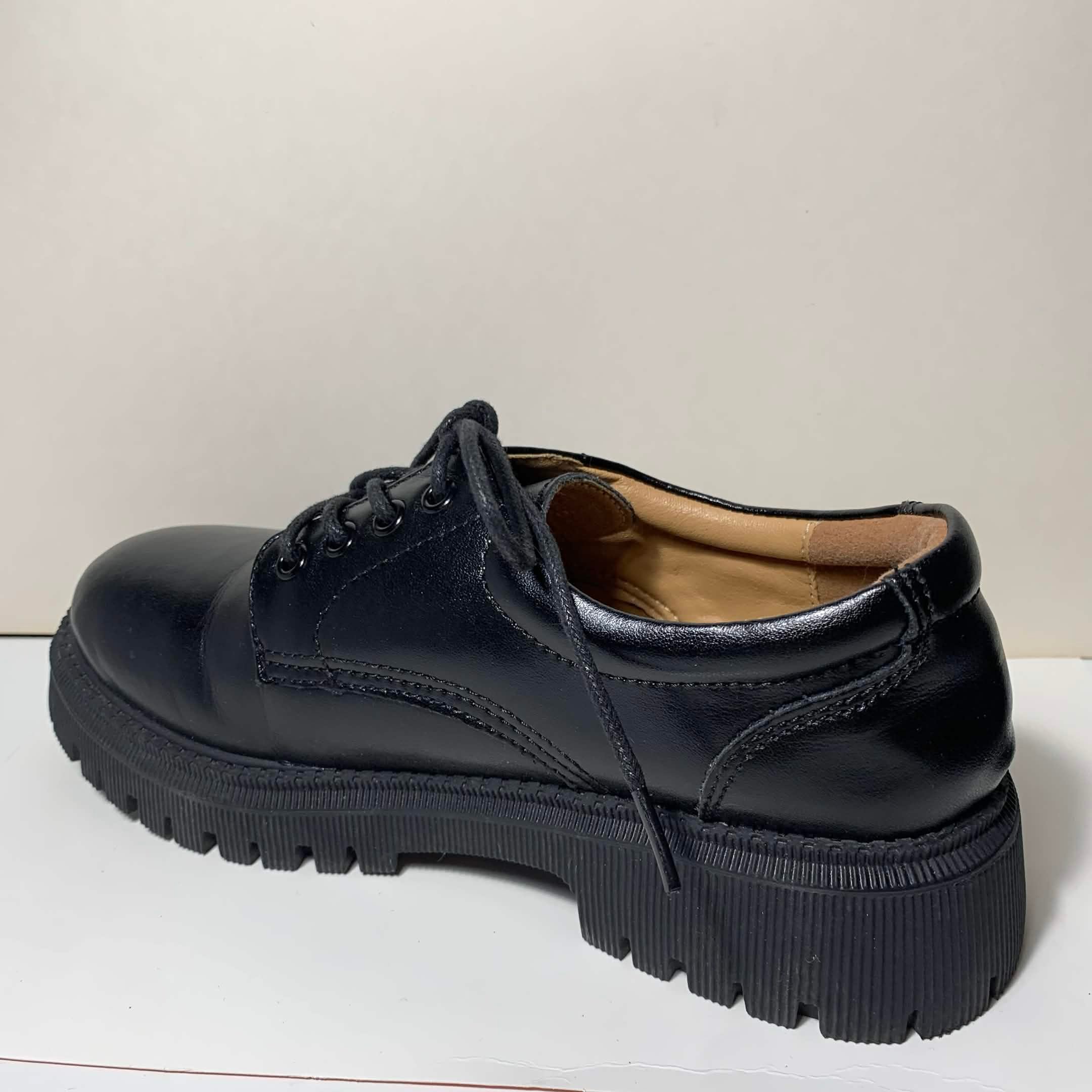 Leather Platform Oxford Shoe Womens Size 6 - photo 3