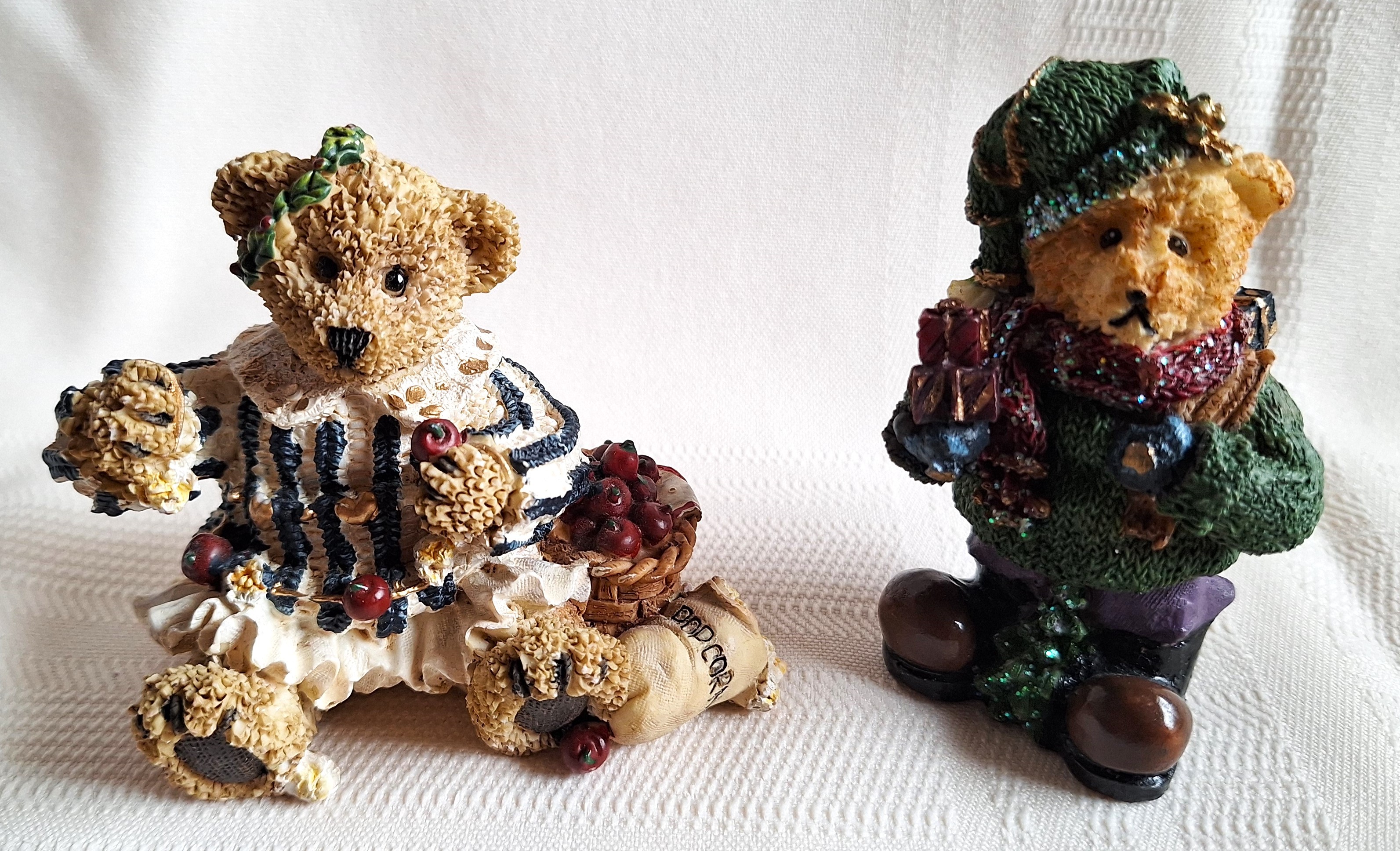 Lot of 8 Vintage 1970's CUTE Christmas BEARS from Sears - photo 2