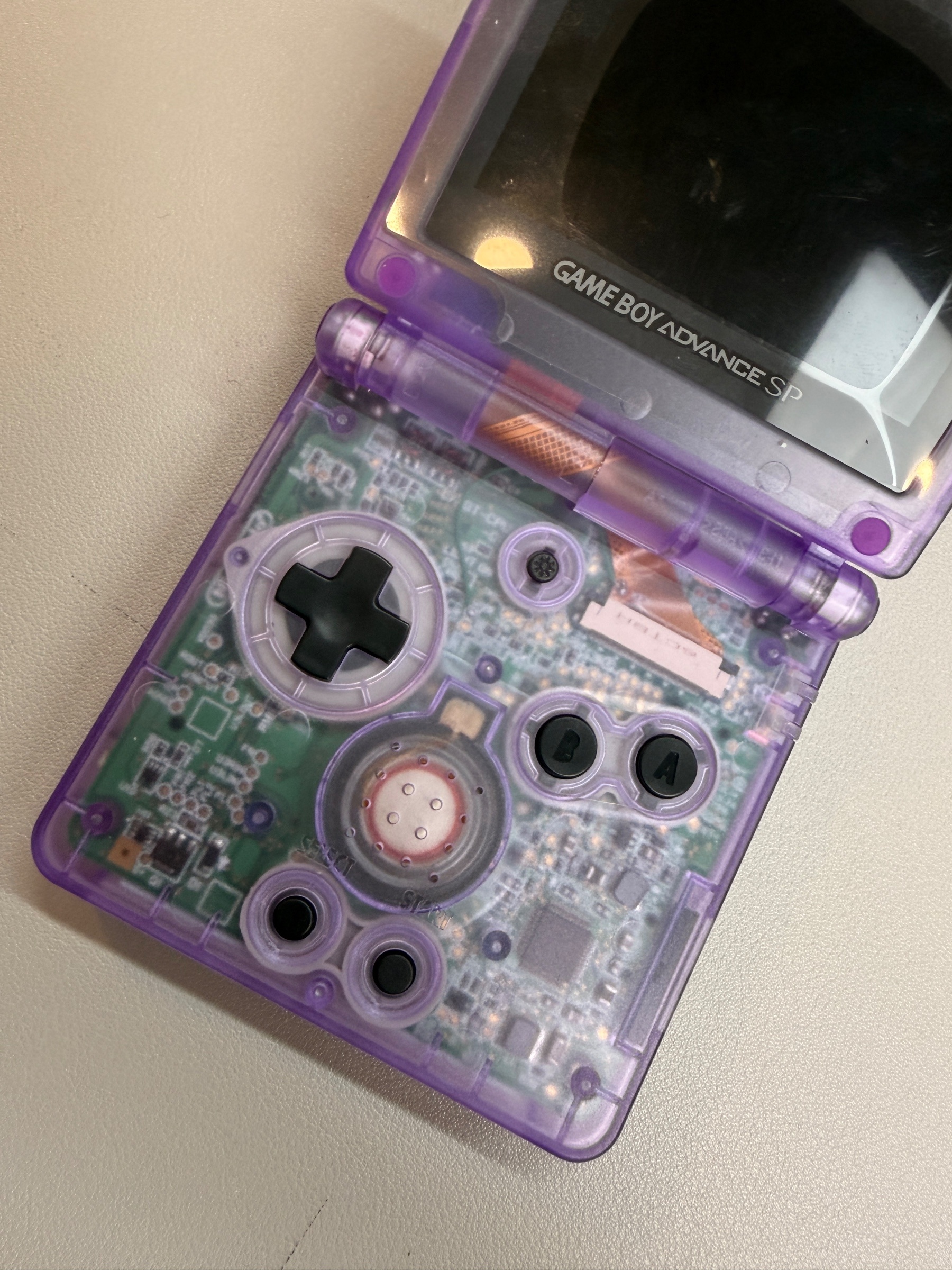 Nintendo Game Boy Advance SP — IPS Screen Mod, Purple - photo 3