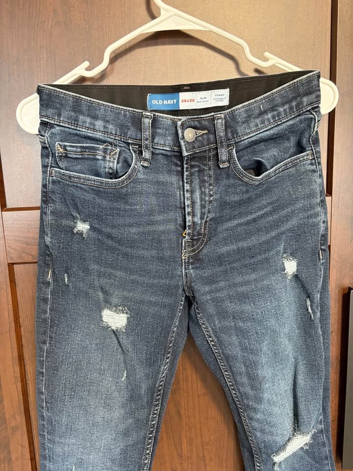 Old Navy Slim Built-In Flex Jeans 28x30 - photo 2