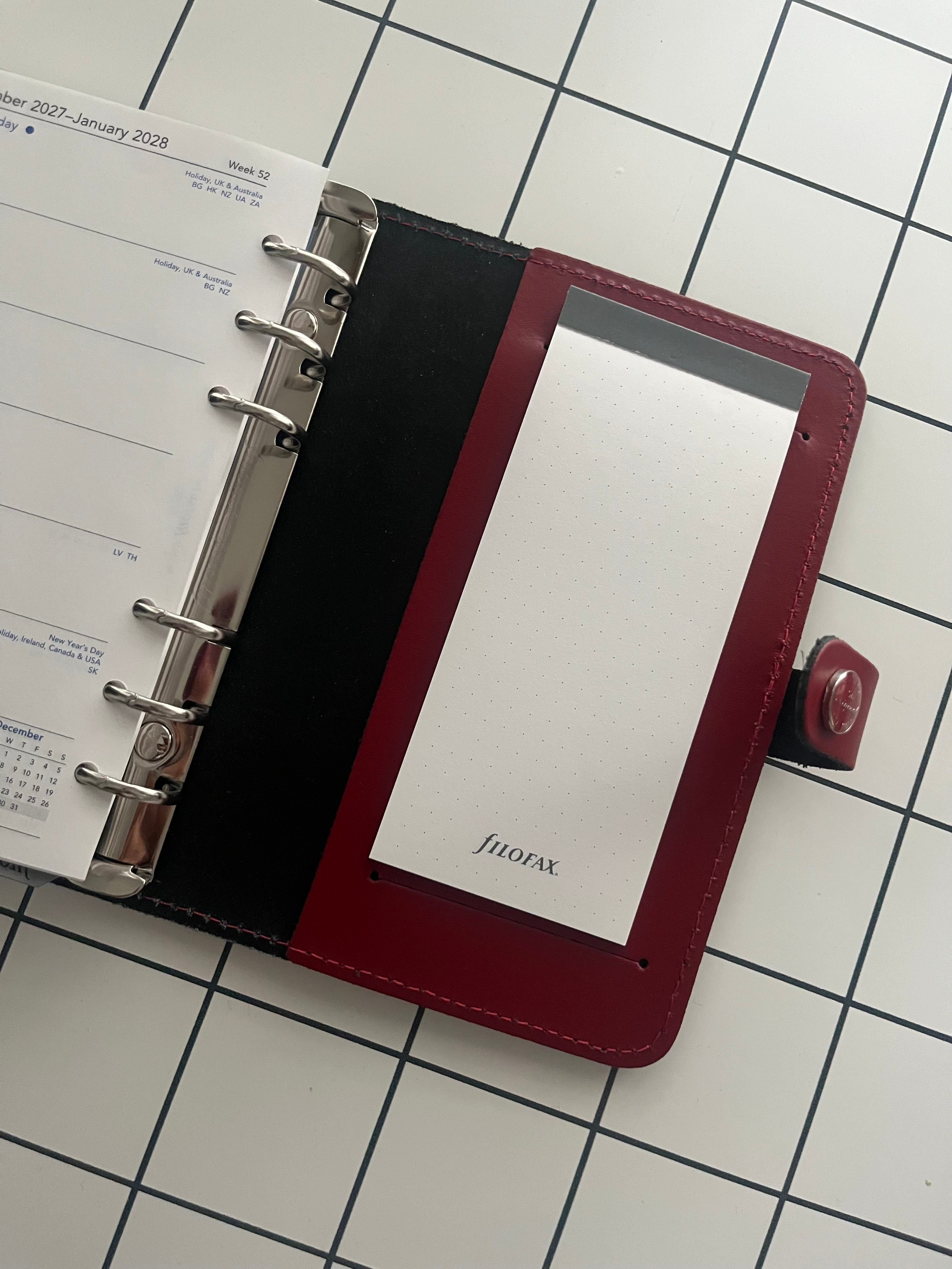 Filofax Original Personal (Pillarbox Red) + Accessories/Inserts - photo 4