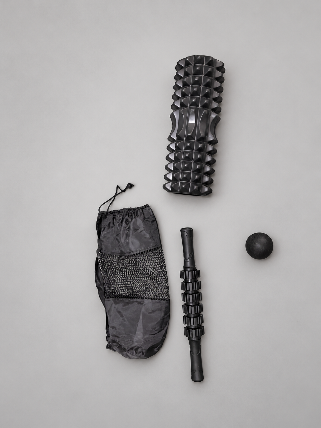 Unused Three-Piece Massage Kit with Storage Bag