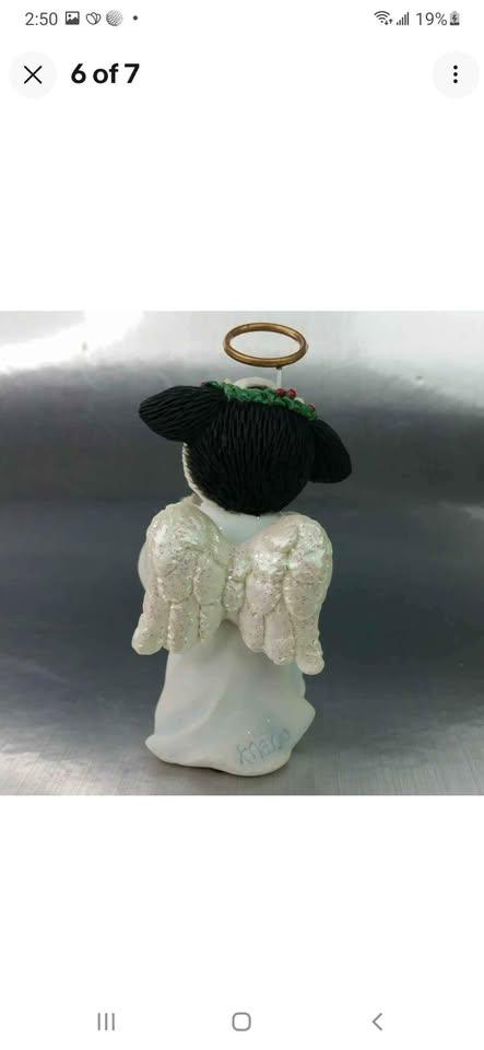Mary Moo Moos Angels We Have Herd on High Choir cow figurine - photo 5