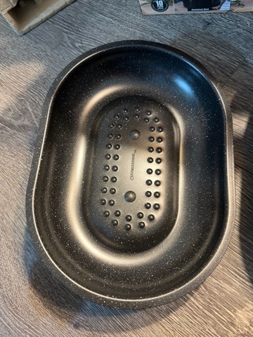 Grainstone Diamond 16" Nonstick Roaster Pan with Dome Lid - photo 2