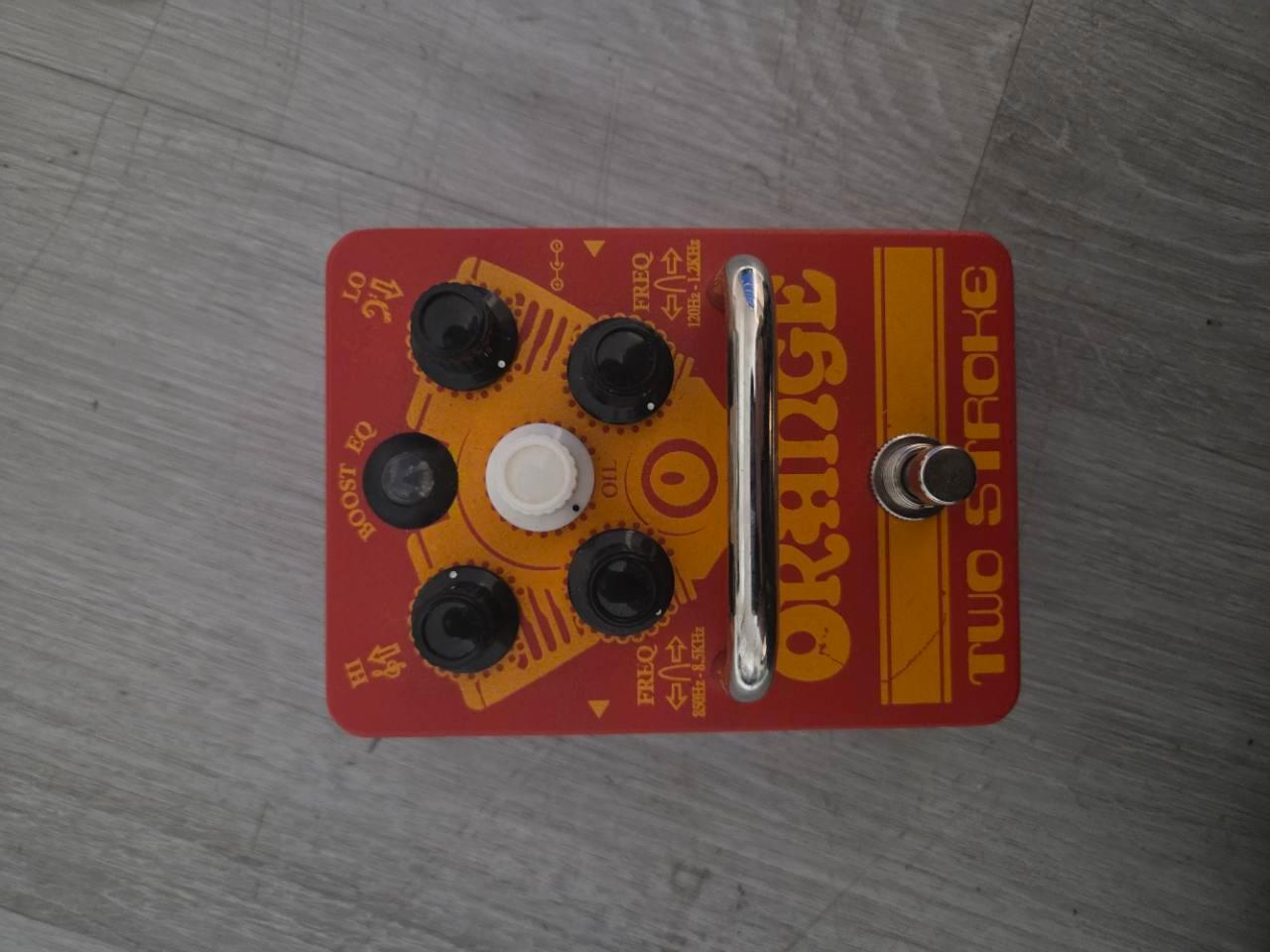 Orange Two Stroke Boost & EQ Pedal with Box