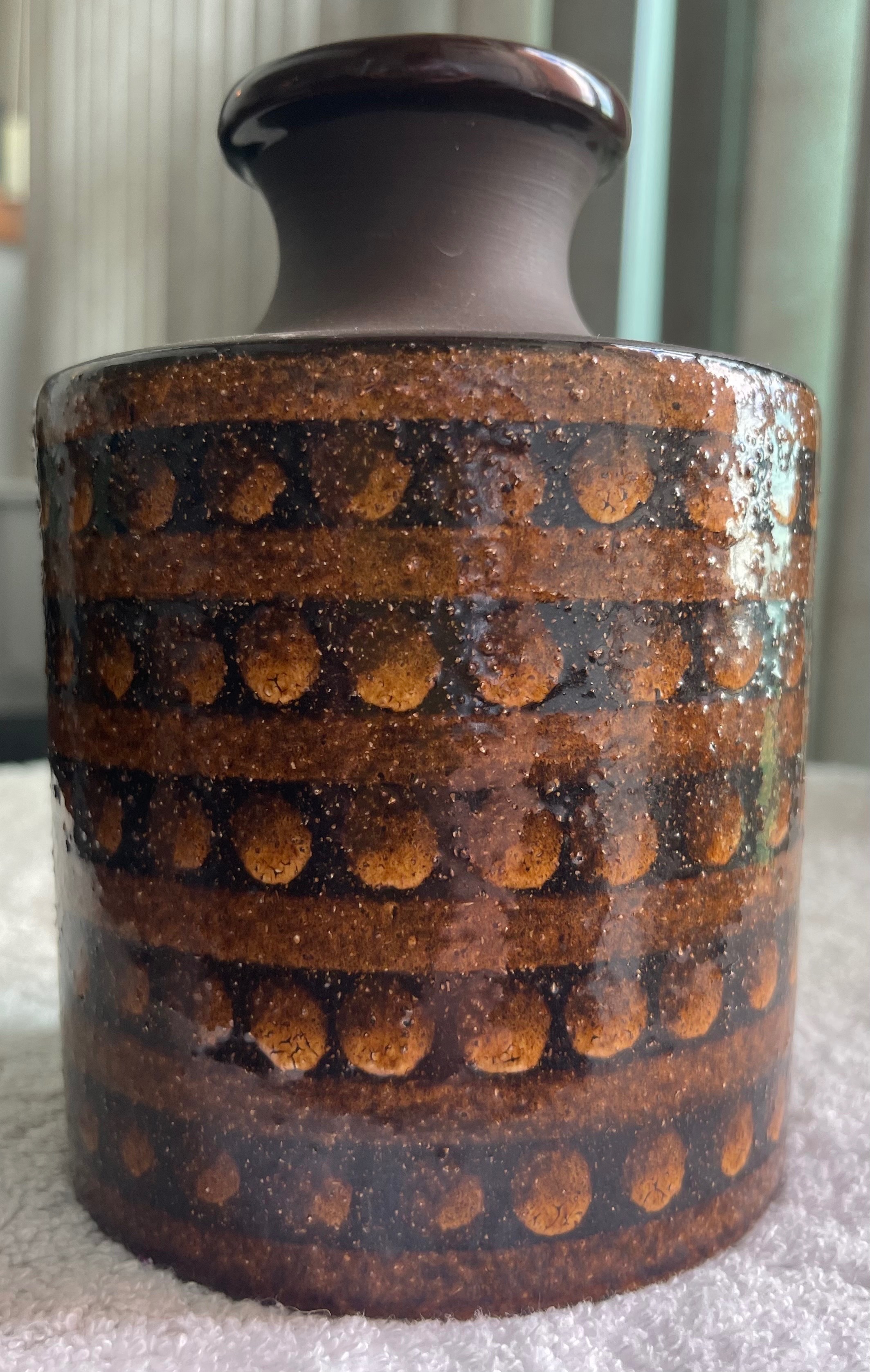 Vintage MCM Gabriel Sweden Ceramic Vase (T 255)