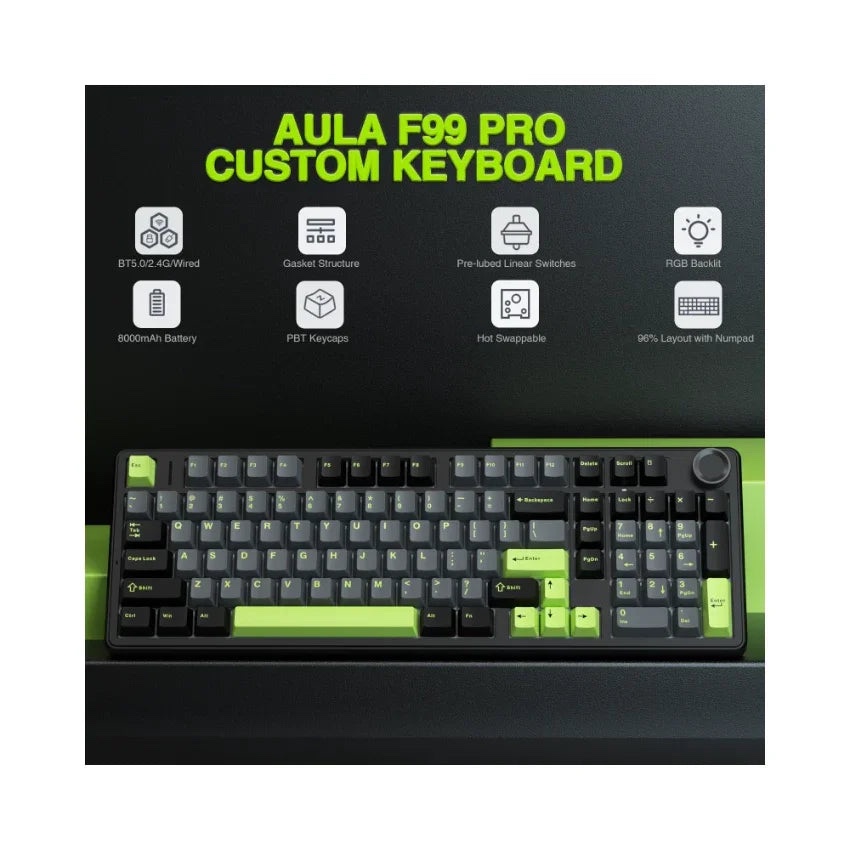 AULA F99 PRO Wireless Mechanical Keyboard - NEW - photo 2