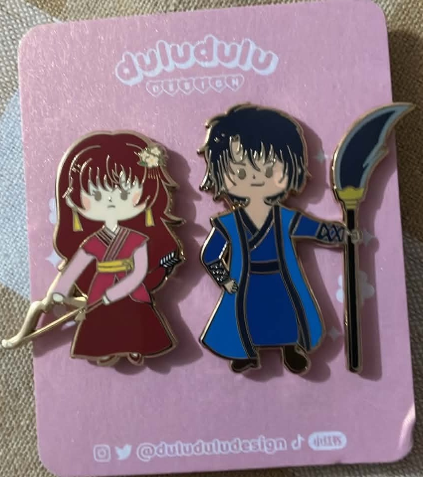 Enamel Pins Yona and Son Hak from Yona of the Dawn (New)