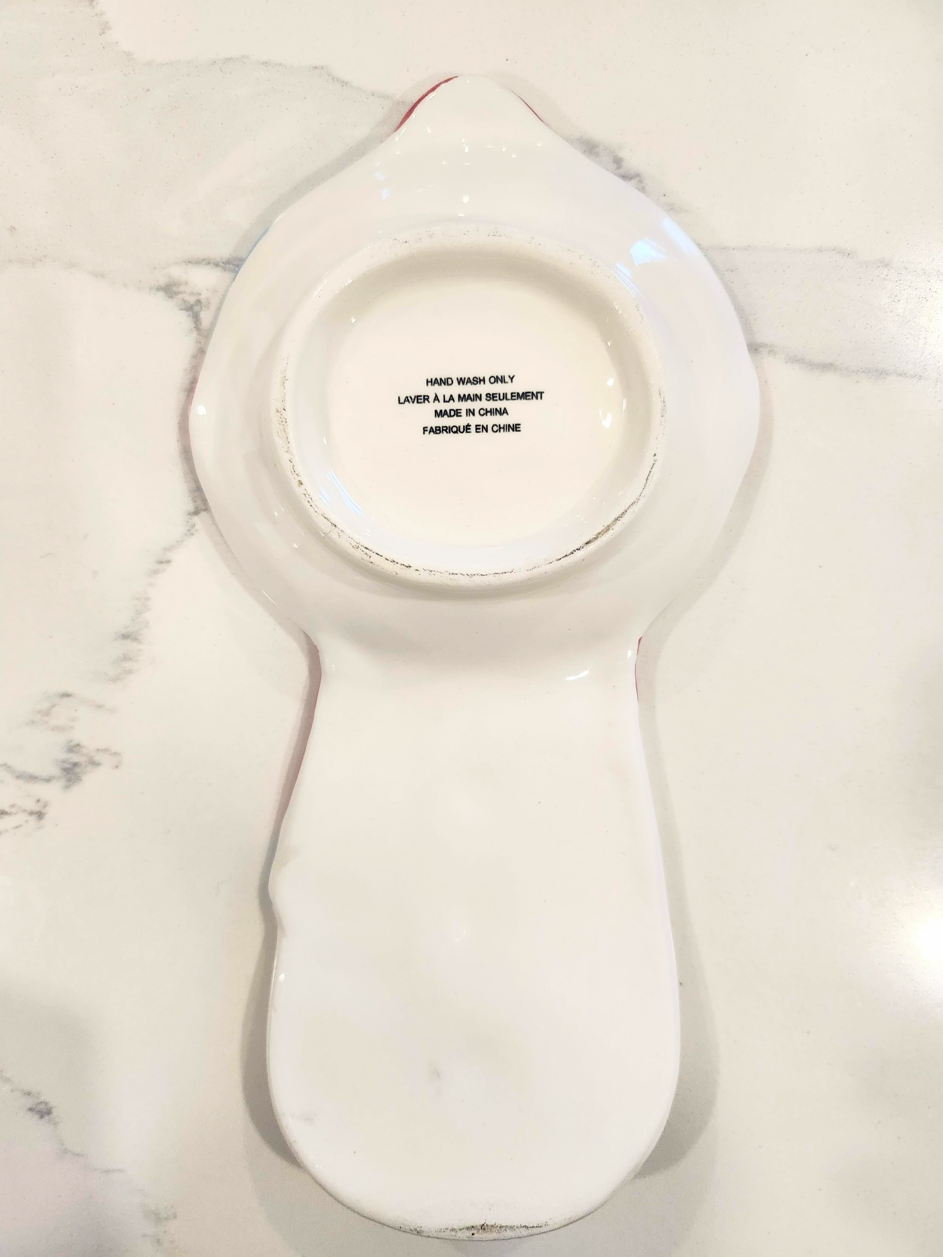 Like New Snowman Ceramic Spoon Rest, Trinket Dish & Candy Dish - photo 5