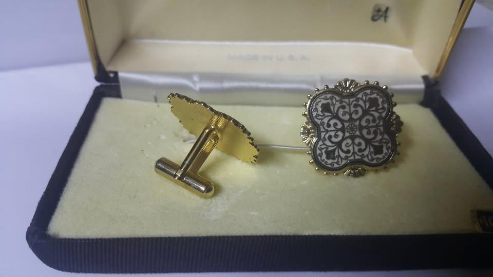 Vintage Cufflinks Gold &Sliver tone (Made in USA) 70's &80's - photo 4