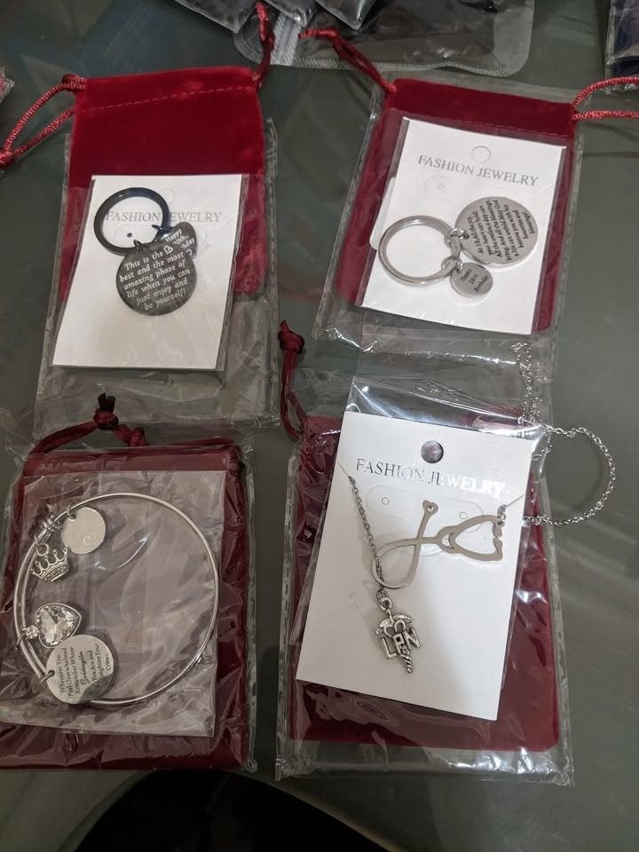 4 fashion jewelries, NEW, $5 each