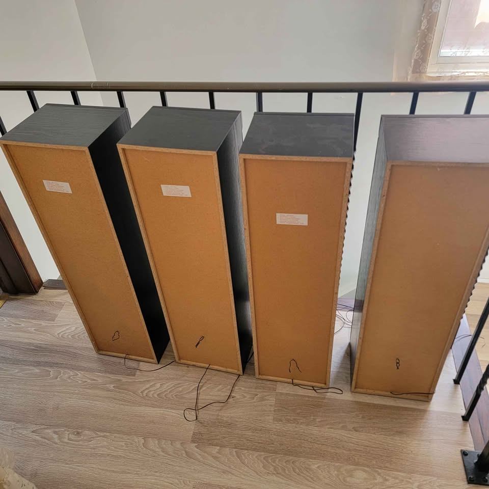 4 vintage box speakers by Candle 80hm 10w 10 watts - photo 5