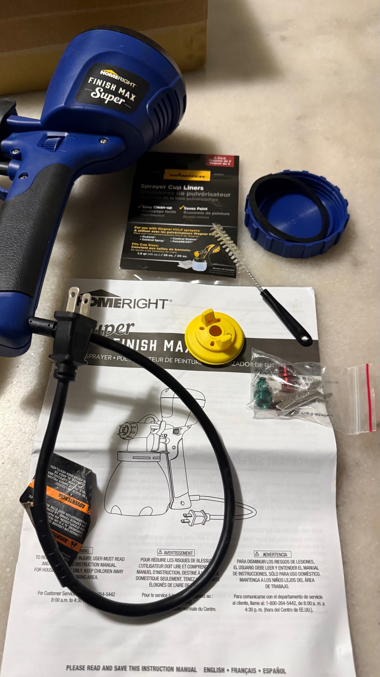 Used HomeRight Super Finish Max HVLP Paint Sprayer - photo 2