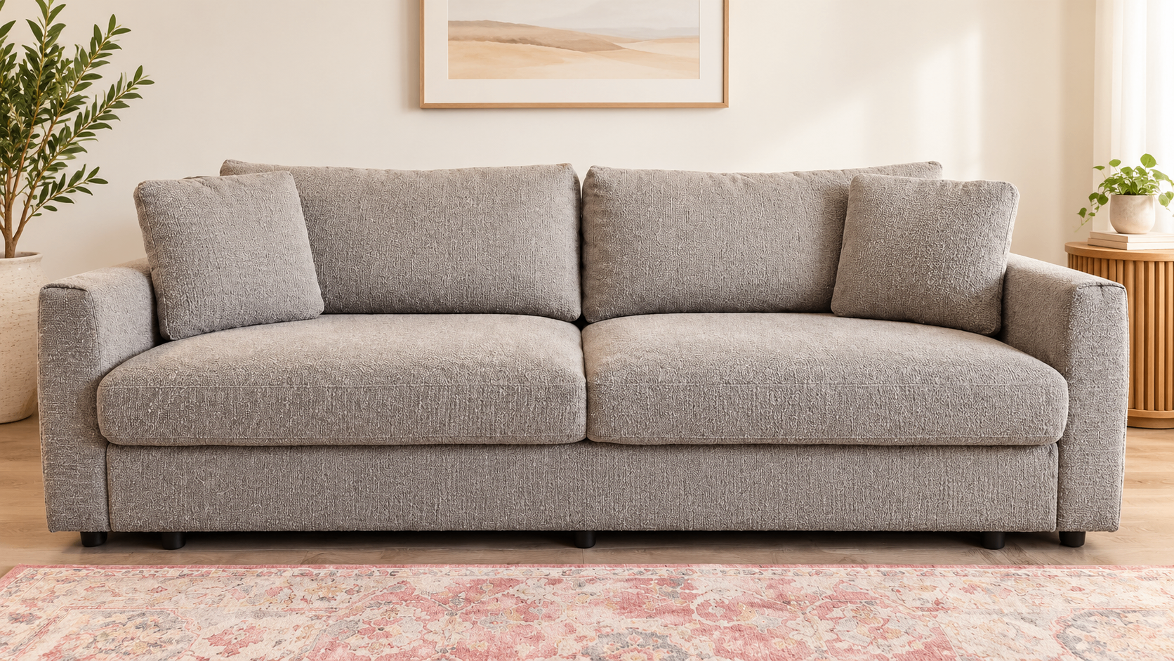 Like-New Queen Sofa Bed with Storage – Purchased Aug 2026