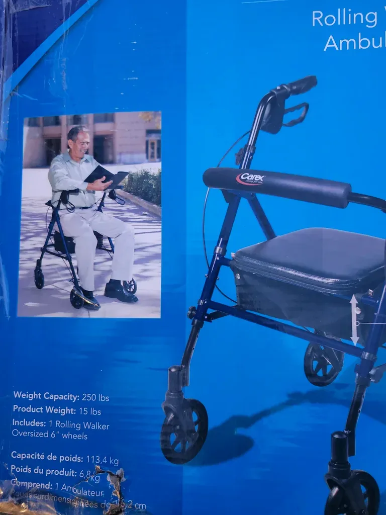 New Carex Step N' Rest Rolling Walker - photo 4