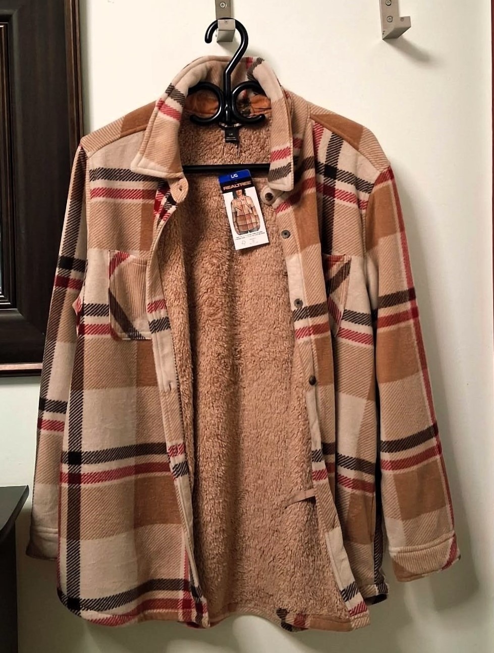 Gift for Her - Sherpa Fleece Lined Flannel Shirt Jacket/Shaket - photo 4