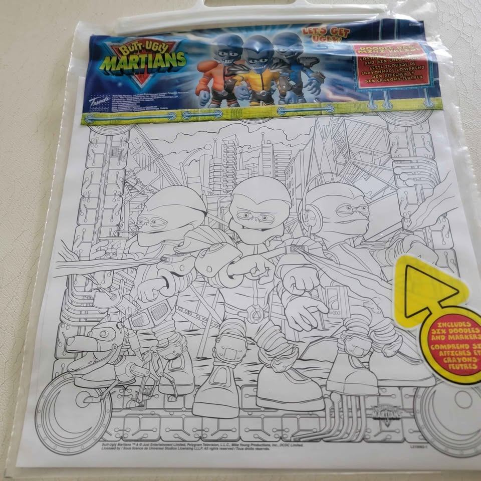 vintage Butt-Ugly Martians "Doodle Bag Mini Valise" activity - photo 5