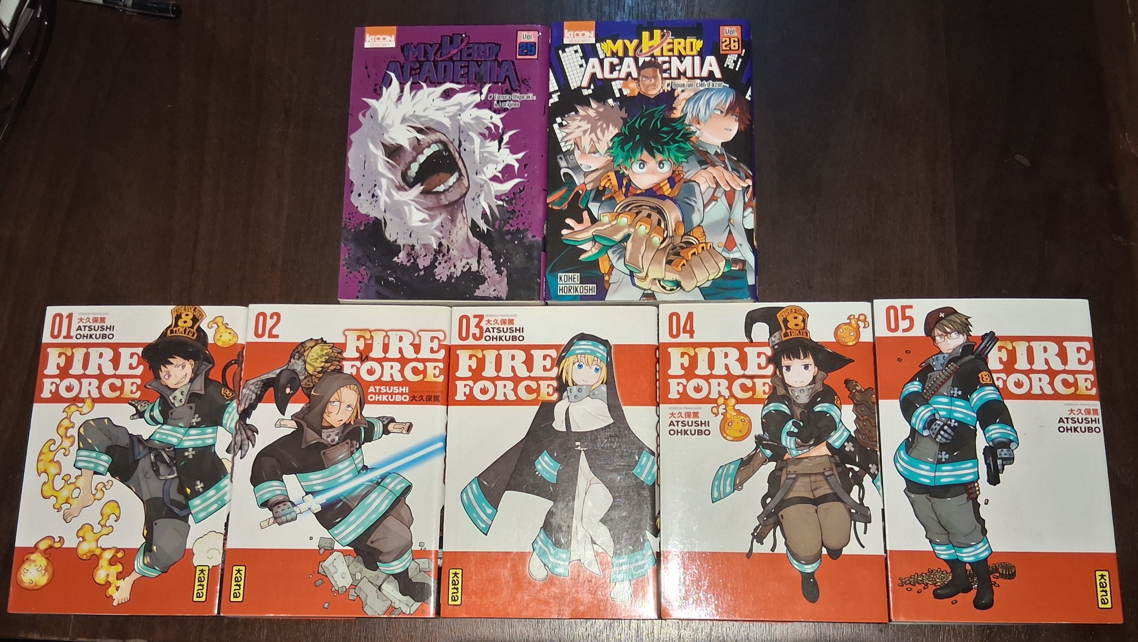 Fire Force & My Hero Academia Manga Lot