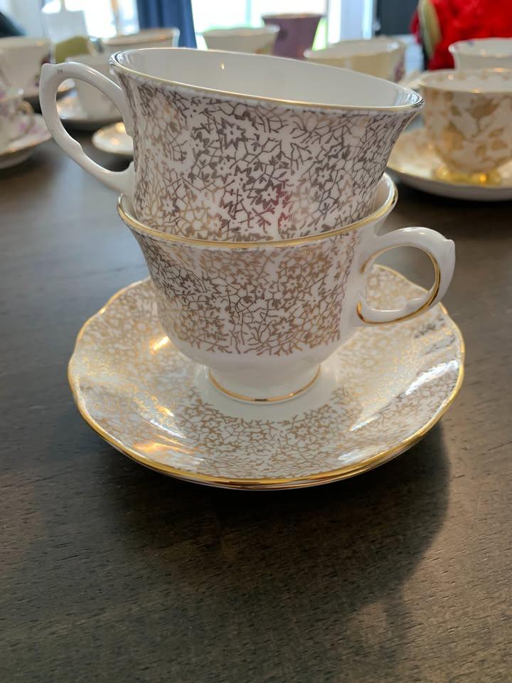 Queen Anne Bone China Teacup and Saucer Set