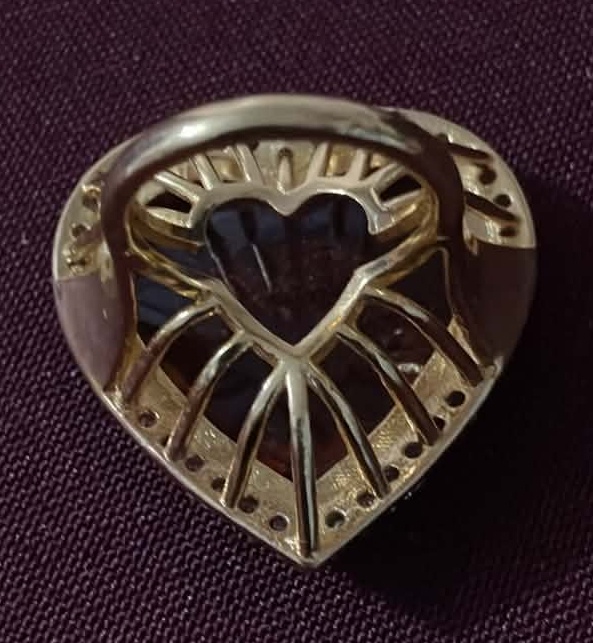 Large Heart Shaped Ring Costume (New) - Size 9 - photo 2