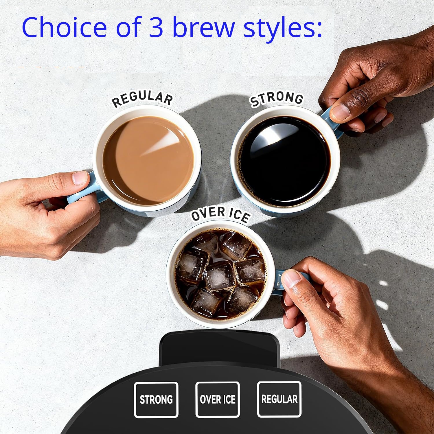 3-in-1 Coffee Maker: K-Cup, Ground Coffee, Ice Coffee - photo 2