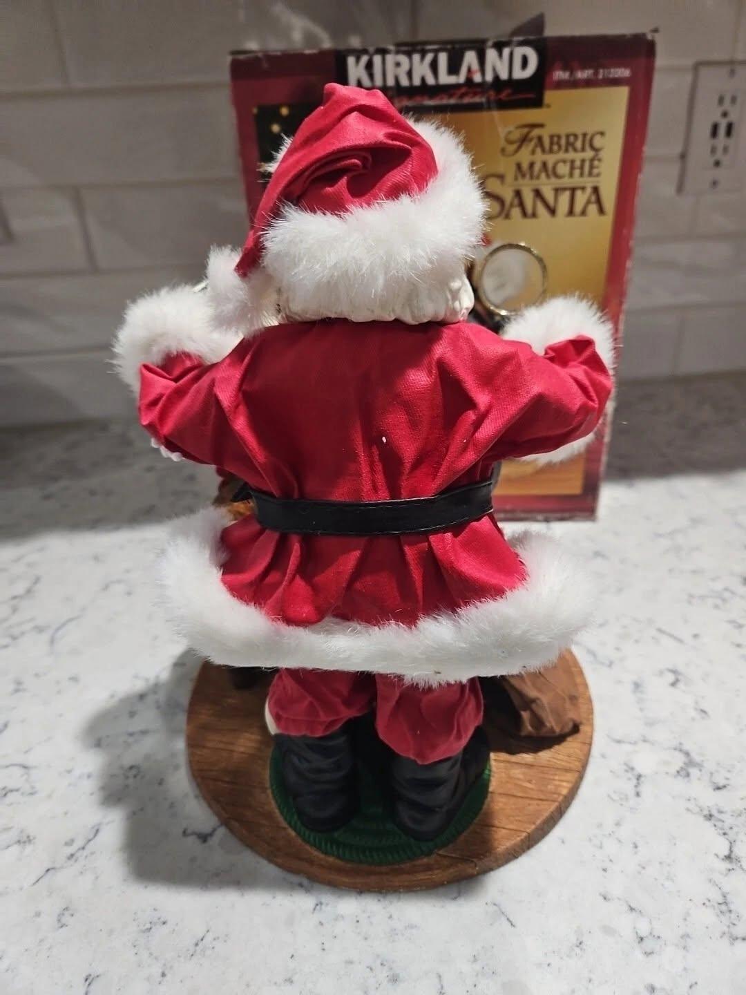 Kirkland Signature Fabric Maché Santa - photo 4