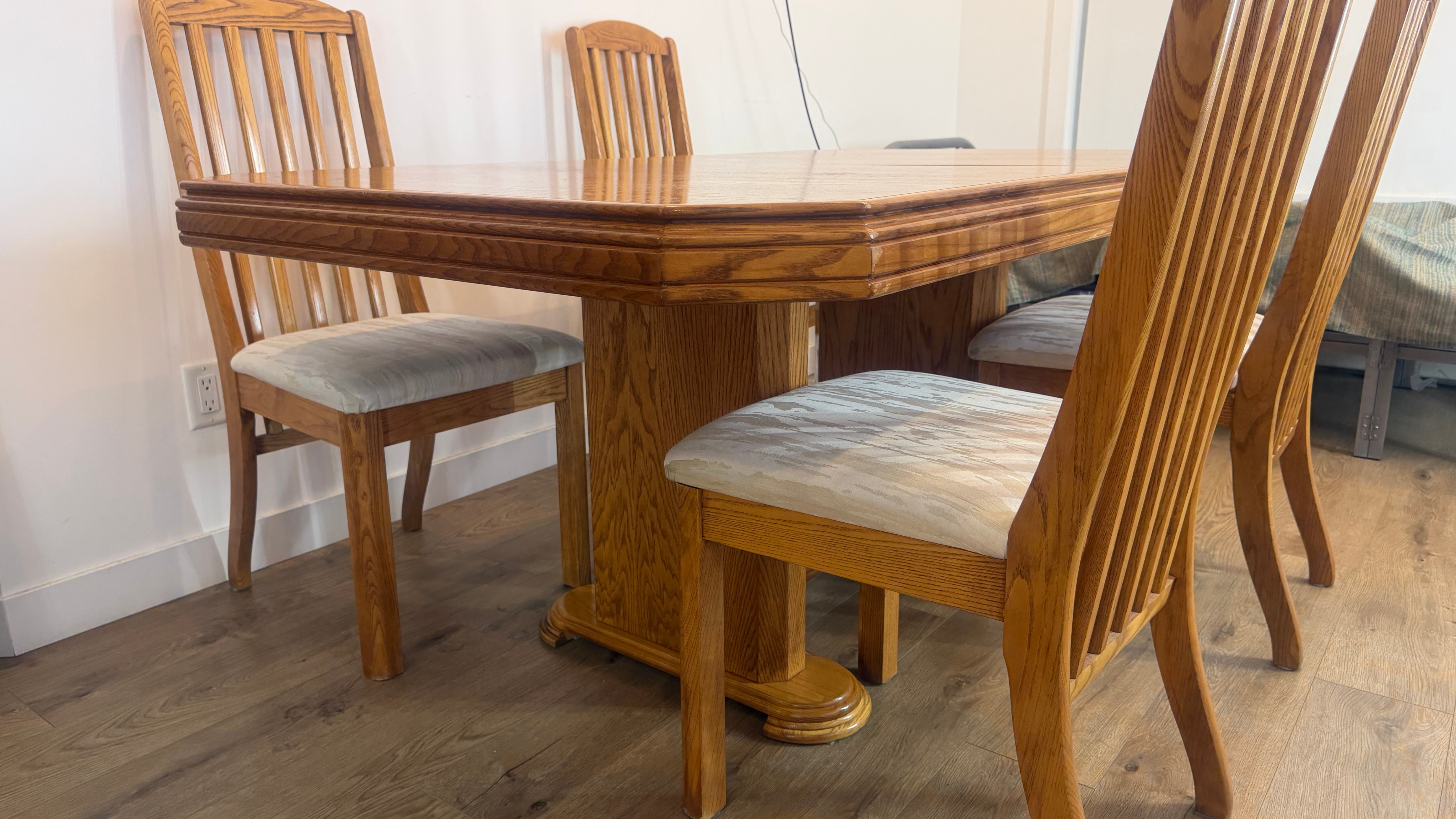 Extendable Dining Table Set with 4 Chairs - photo 5