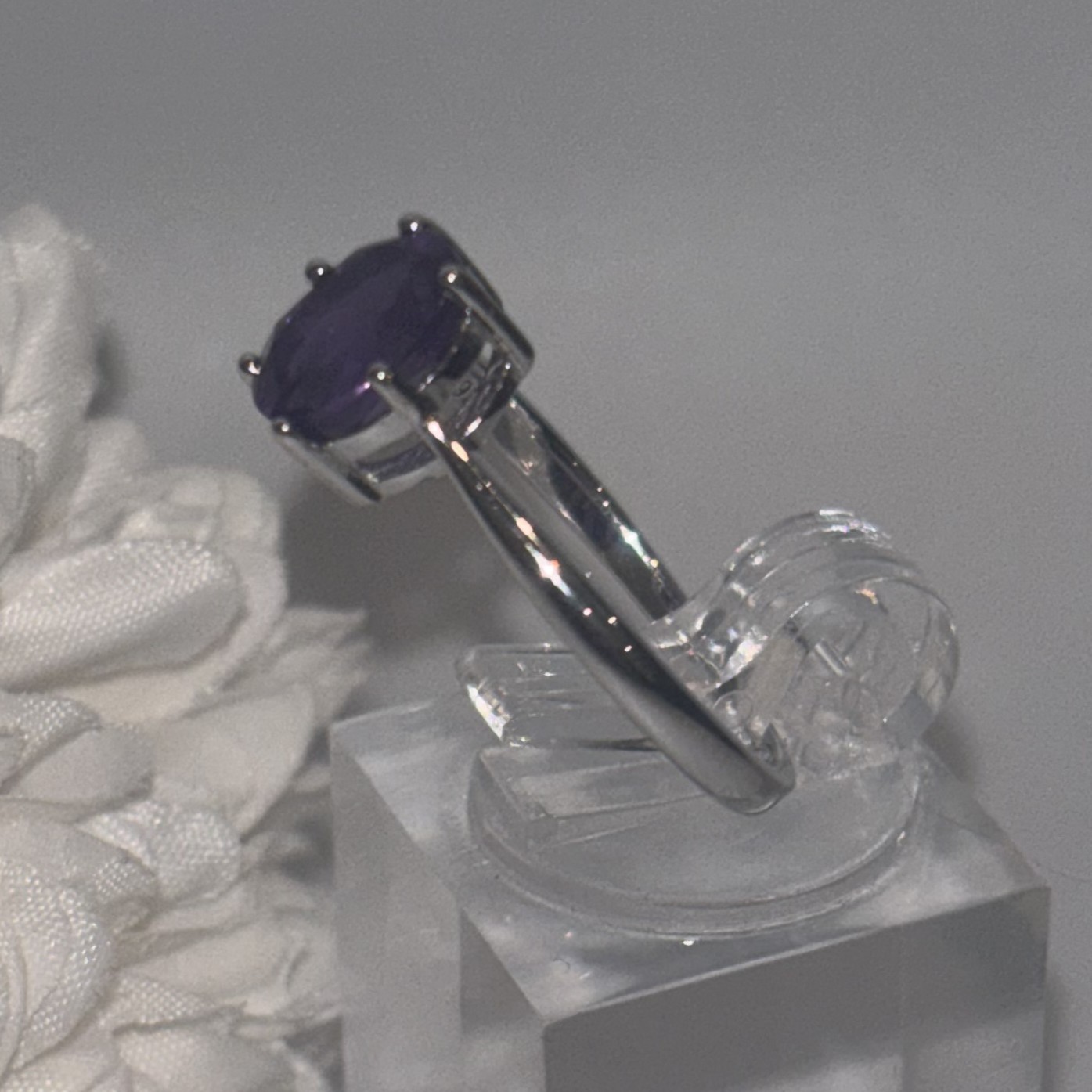 Amethyst Sterling Silver Ring (Size 8) - photo 5