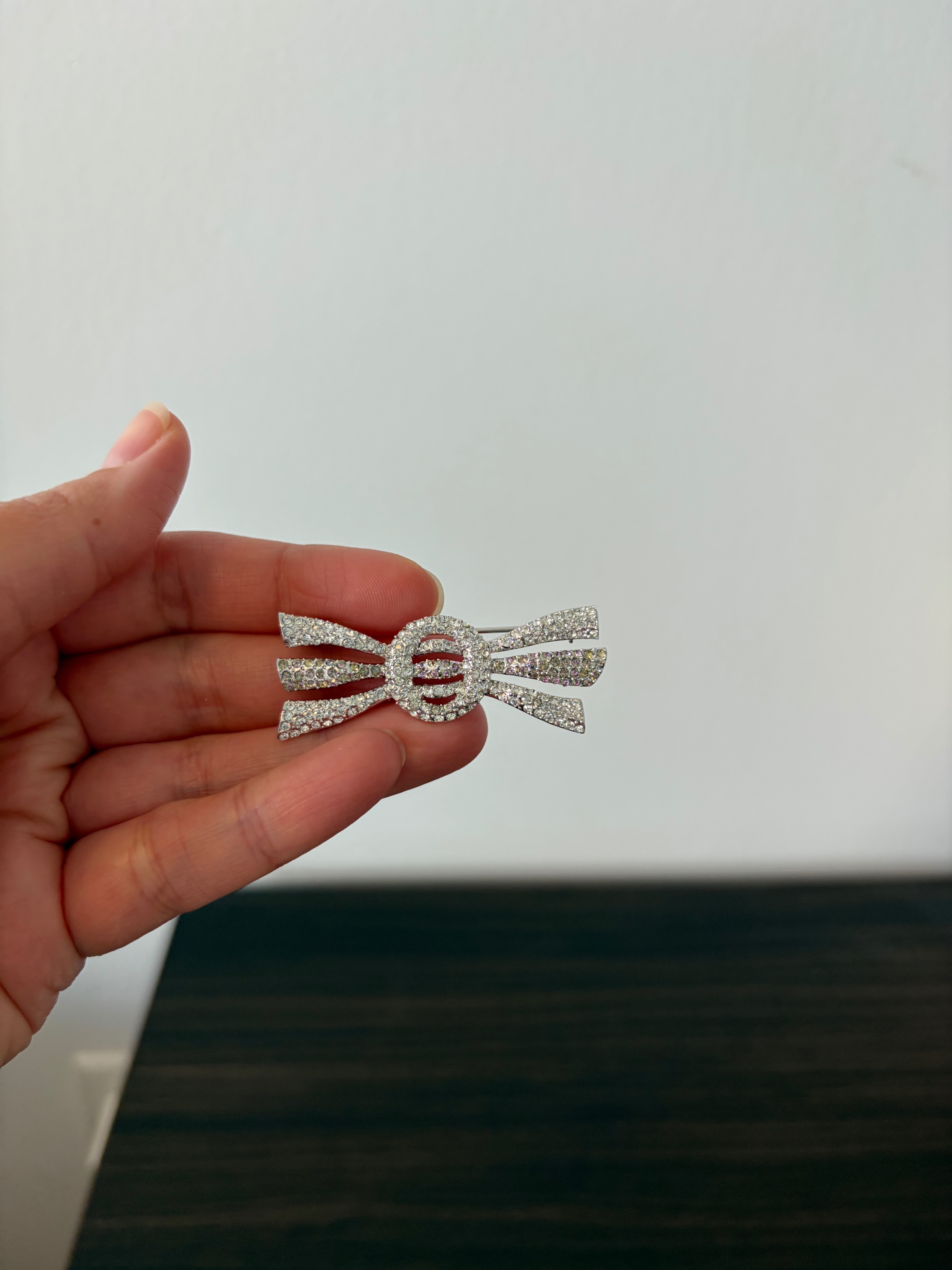Vintage Swarovski Pavé Bow Brooch - photo 2