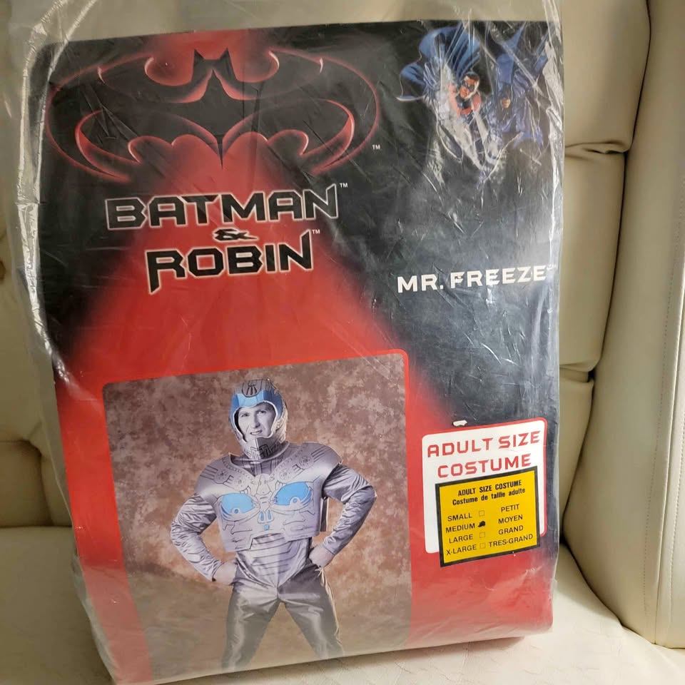 Vintage 1997 Mr. Freeze Costume - Batman & Robin Movie - Adult