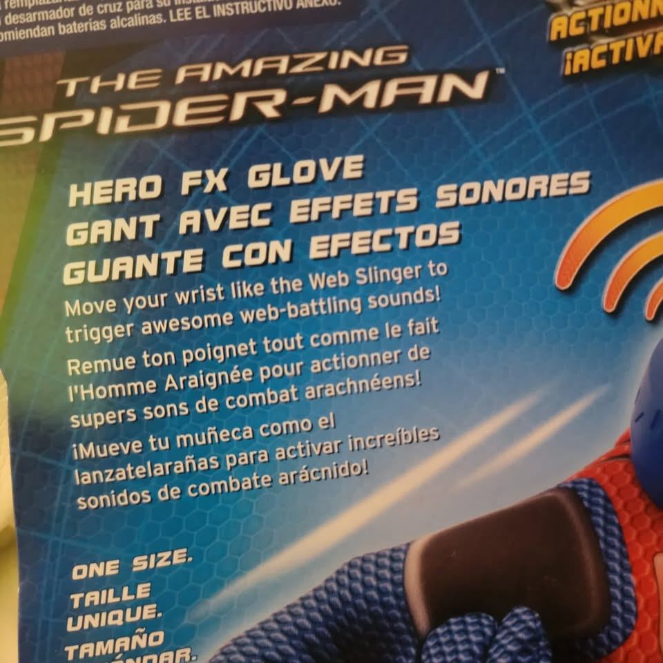 Vintage 2012 Amazing Spider-Man Hero FX Glove — New on Card - photo 5