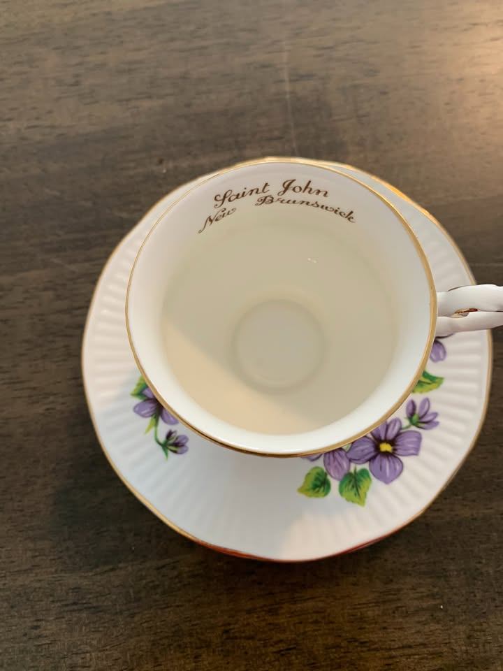Elizabethan Blue Violet Teacup and Saucer - photo 4