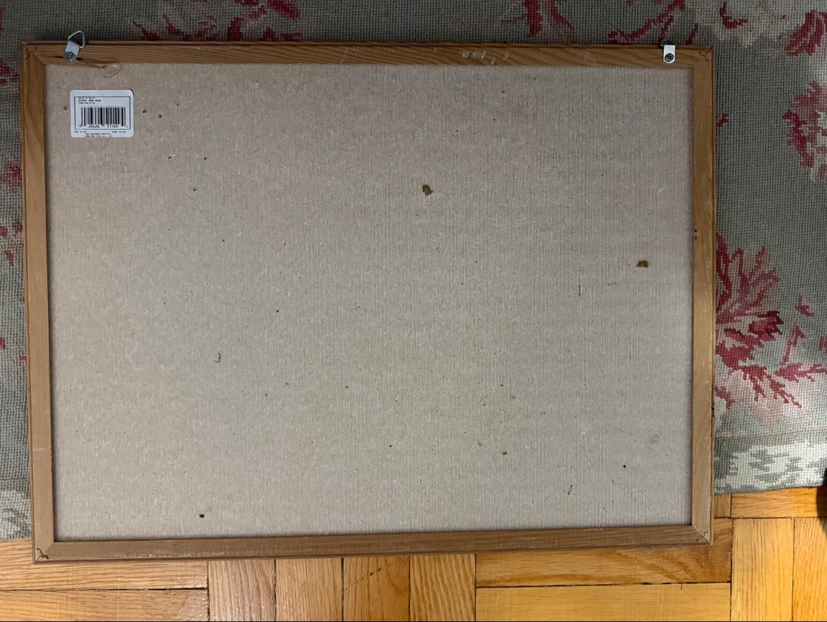 Cork Bulletin Board - Natural Wood Frame 22.5" x 16.7" - photo 3