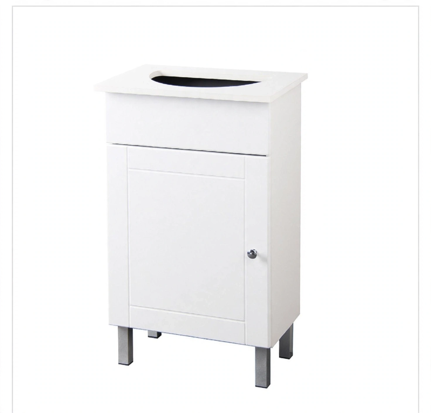 White Bathroom Vanity Cabinet ONLY – Sink Not Included