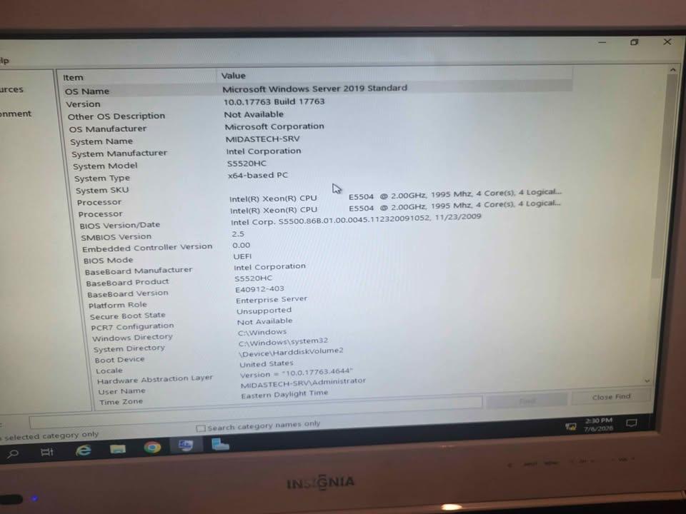 Intel S5520HC Server Tower with Dual Intel Xeon E5504 Processors