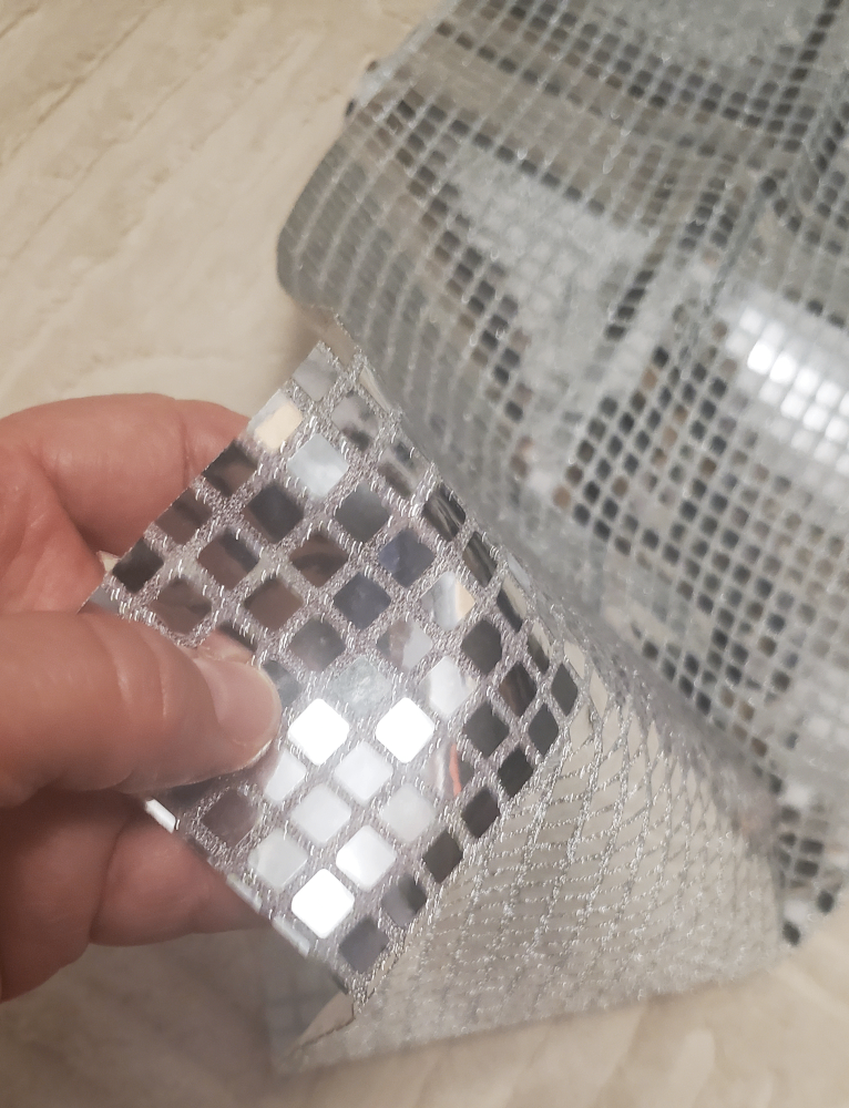 Brand New Silver Mirror Sequin Table Runners - 2 Piece Set - photo 2