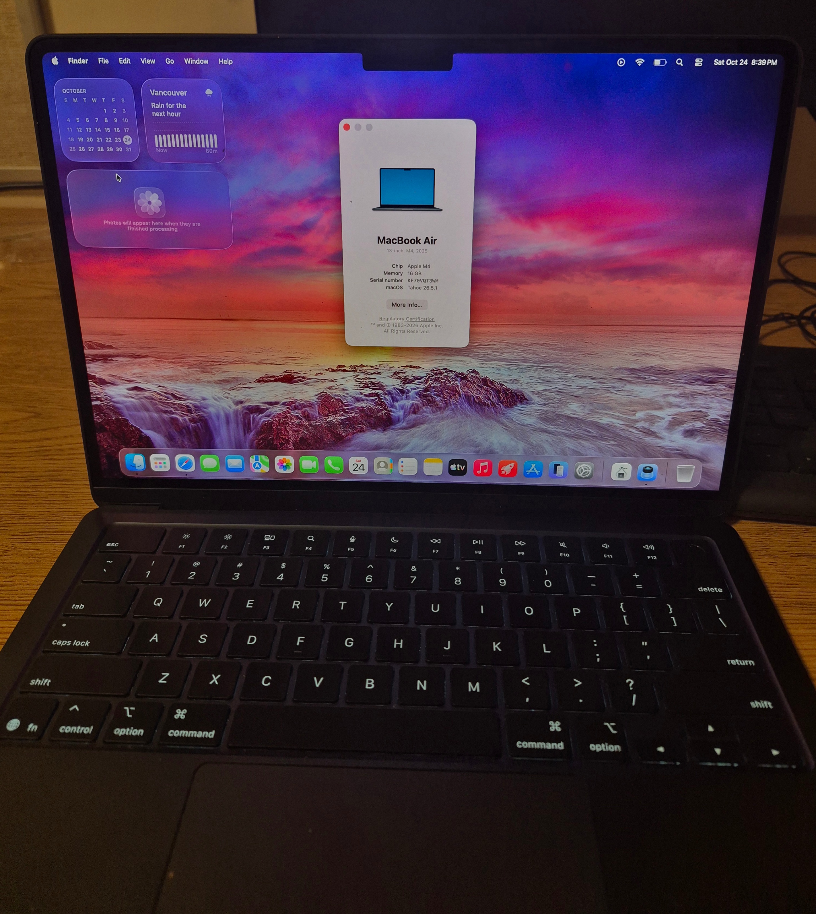 M4 MacBook Air 13" – 16gb | 256 Gb SSD| Midnight | 2025 - photo 2
