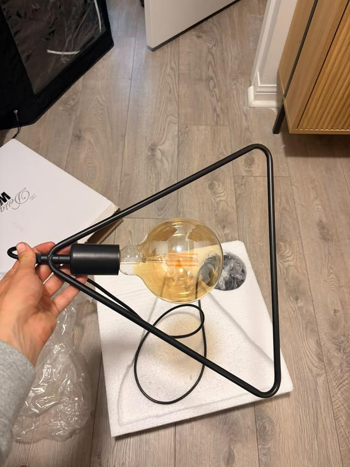 3 Brand New Black Metal Pendant Light