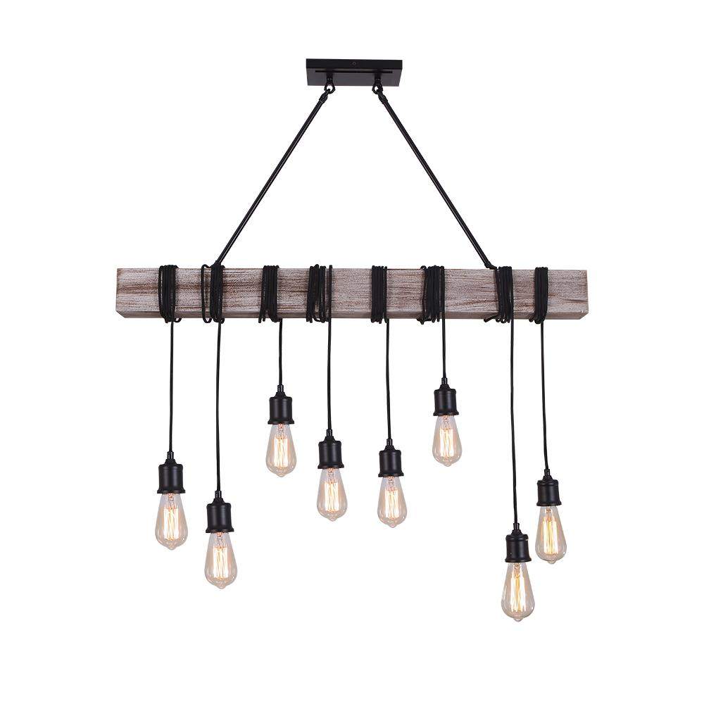 Farmhouse 8-Light Kitchen Pendant Chandelier, Brand New Sealed