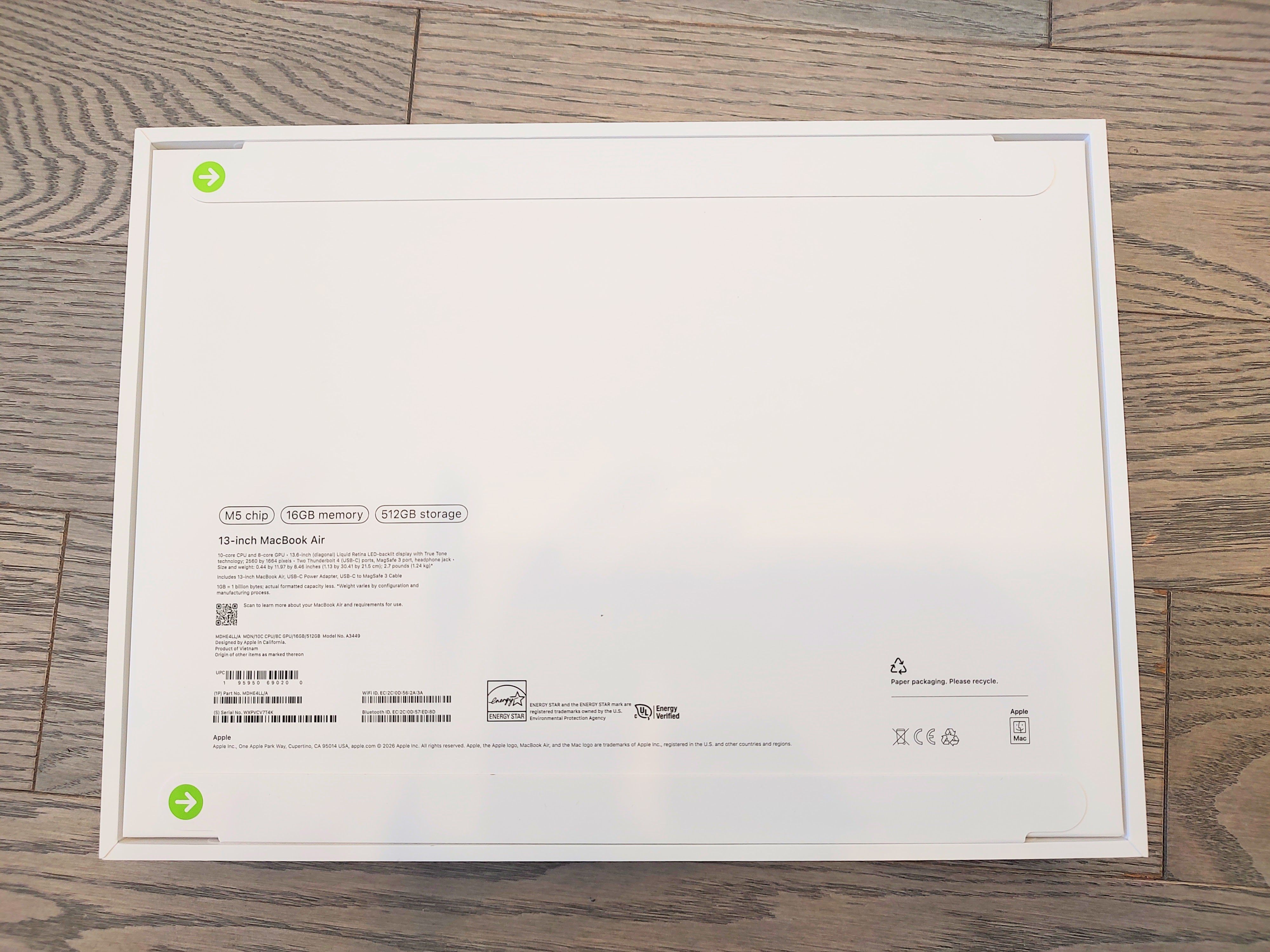 Brand New Sealed MacBook Air 13" M5 (2026), 16GB / 512GB - photo 2